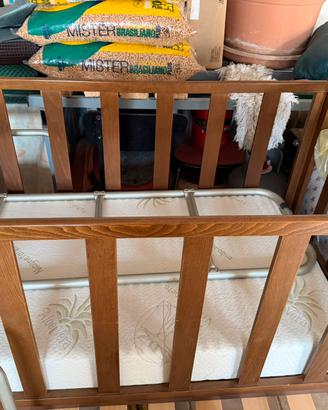 Letto bambino con materasso e ruote