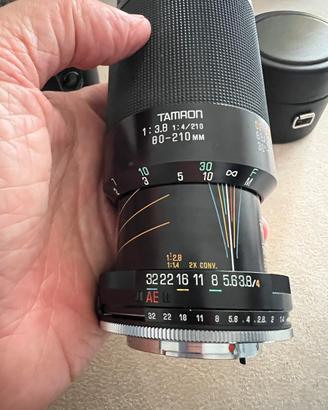 Tamron attacco K Pentax 80-210 macro f 3.8