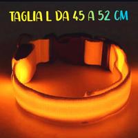 Collare per Cani in nylon con LED Arancione⭐Nuovo⭐