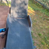 Poltrona da sole  con schienale regolabile