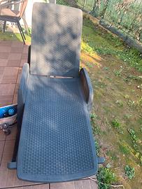 Poltrona da sole  con schienale regolabile