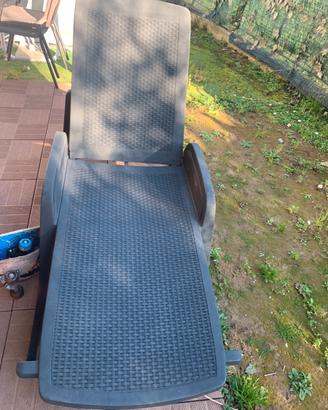 Poltrona da sole  con schienale regolabile