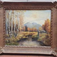 quadro dipinto paesaggio '800