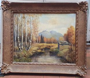 quadro dipinto paesaggio '800