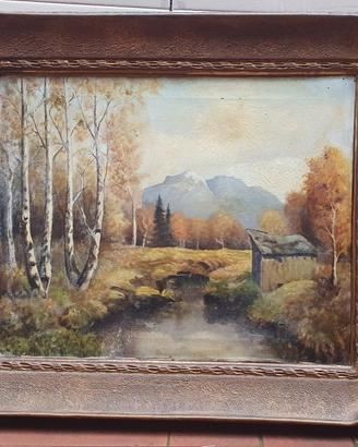 quadro dipinto paesaggio '800