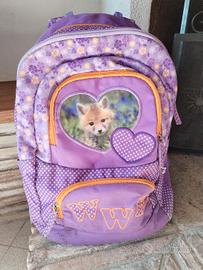 Zaino + astuccio scuola WWF Volpina