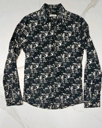 Camicia a maniche lunghe con stampa