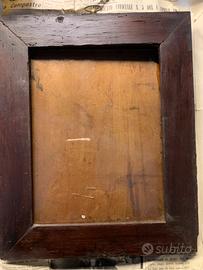 Cornice antica in legno massello