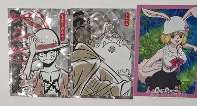 Carte One Piece Panini FOIL Luffy Jinbe Carrot Lot