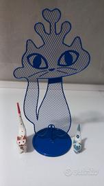 Porta Bijoux forma gatto con gattini porta anelli