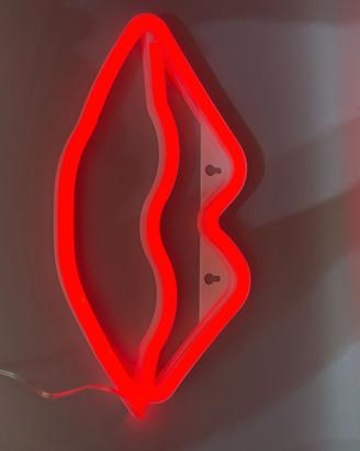 Insegna LED Neon Labbra Rosse – Lampada Decorativa