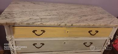 Como' Vintage Shabby Chic  con marmo 