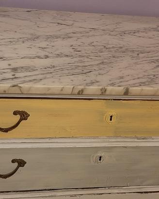 Como' Vintage Shabby Chic  con marmo 