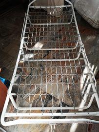 2 brandine una con doghe in legno e una con rete