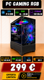 PC Fisso Pc Quadcore i7 Octa-Core SSD 256GB Win11