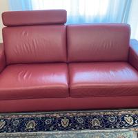Coppia divani in pelle