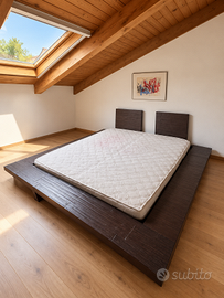 Letto matrimoniale Gervasoni Otto in bambù 240x240