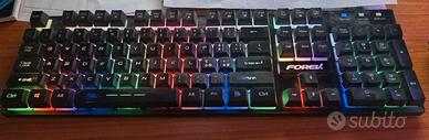 tastiera meccanica e mouse  wireless Forev fv380