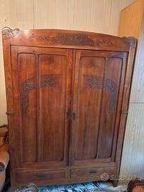 Mobile a due ante ciliegio, liberty inizio 900