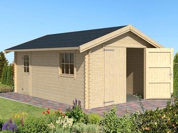 GARAGE DI LEGNO YARIK 400x560 spess 40 mm