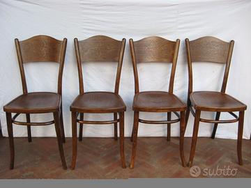 4 Sedie Thonet originali restaurate da restaurator
