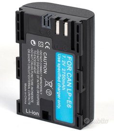 Batteria LP-E6 / LP-E6N / LP-E6NH 2750mAh per Foto