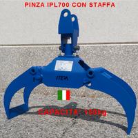 Pinza Legna IPL700 +STAFFA Doppio Snodo