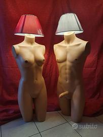 Coppia di Lampade Manichini hot