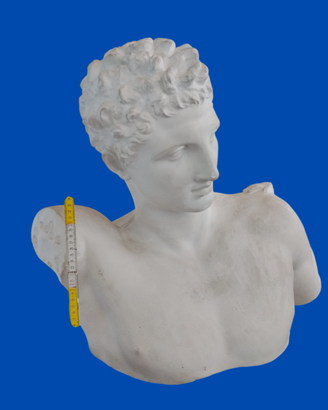 Busto in gesso di Hermes, dall'Hermes con Dioniso