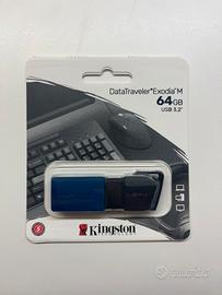 Pendrive Kingston 64gb USB 3.2 - Chiavetta USB