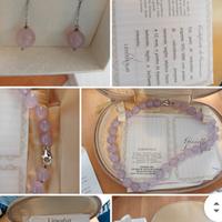 collana in pietre e inserti in argento