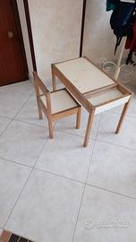 Tavolino + sedia bimbo