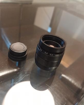 Obiettivo 35mm CCTV con adattatore Sony/E-nex