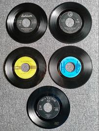 Lotto 14 dischi vinile 45 giri senza copertina