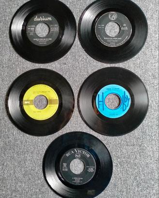 Lotto 14 dischi vinile 45 giri senza copertina