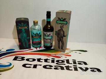 SET BALLOR-GIN E VERMOUTH VUOTE CON SCATOLA 
