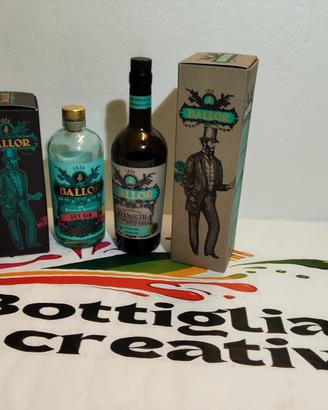 SET BALLOR-GIN E VERMOUTH VUOTE CON SCATOLA 