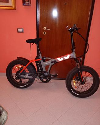 bicicletta elettrica argento mini max