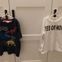 N. 7  Magliette : manica lunga e corta 128-140 cm.