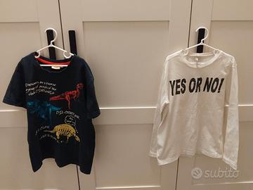 N. 7  Magliette : manica lunga e corta 128-140 cm.