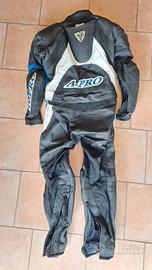 Tuta moto divisibile A-PRO taglia 54 vera pelle.