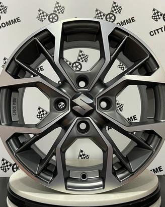 4 CERCHI IN LEGA SUZUKI SWIFT IGNIS SPLASH DA 15