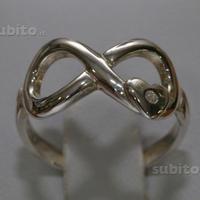 Anello "Infinito" con cuore, argento 925