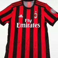 Maglia milan indossata in match di europa league
