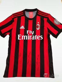 Maglia milan indossata in match di europa league