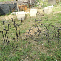 Set portavasi in ferro battuto