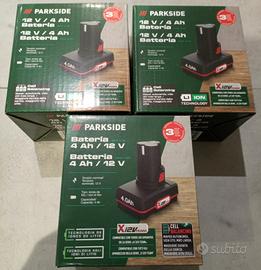 3 pezzi da 4ah parkside 