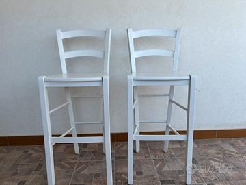 Sgabelli piano snack shabby vintage bianchi