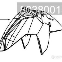 Parafango ant. Peugeot Tweet 125 nero