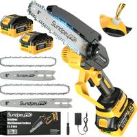 Mini Motosega a Doppia Batteria, 8/6 Pollici, 900W